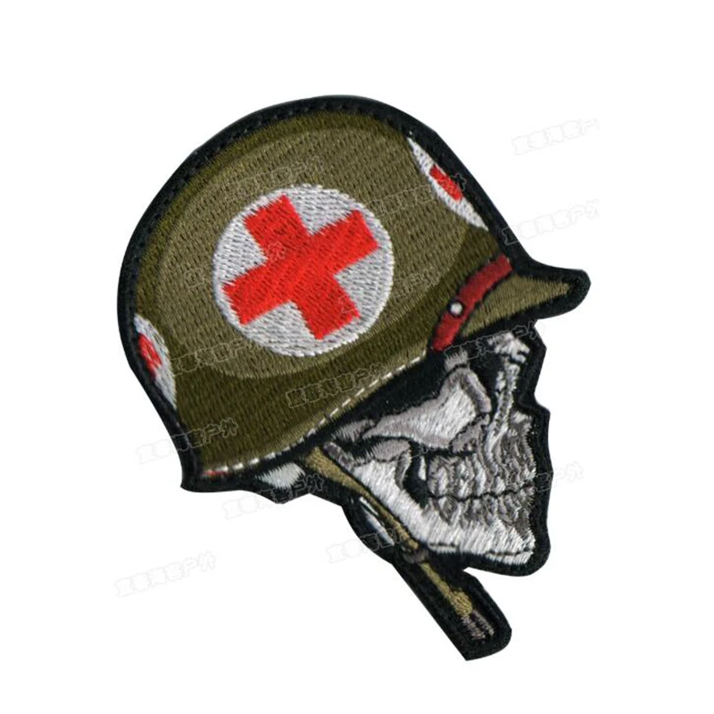 1 шт. вышивка Тактический шлем чехол для телефона на руку череп солдатская