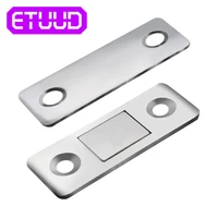 2pcsset strong door closer magnetic cabinet catch latch cupboard ultra thin closures furniture cupboard with screws ultra thin