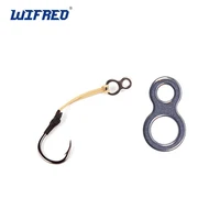 wifreo 100pcsbag saltwater fishing tackle 8 shape stainless steel ring assist hook connect rings saltwater fishing accessory