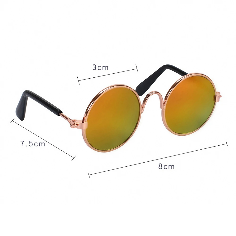 Товары для домашних животных милые круглые кошачий очки собаки солнцезащитные