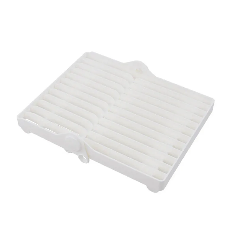 Складная подставка для тарелок органайзер сушки посуды полка хранения держатель