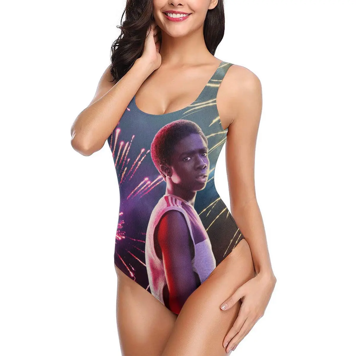 

Женский слитный купальник «очень странные дела»