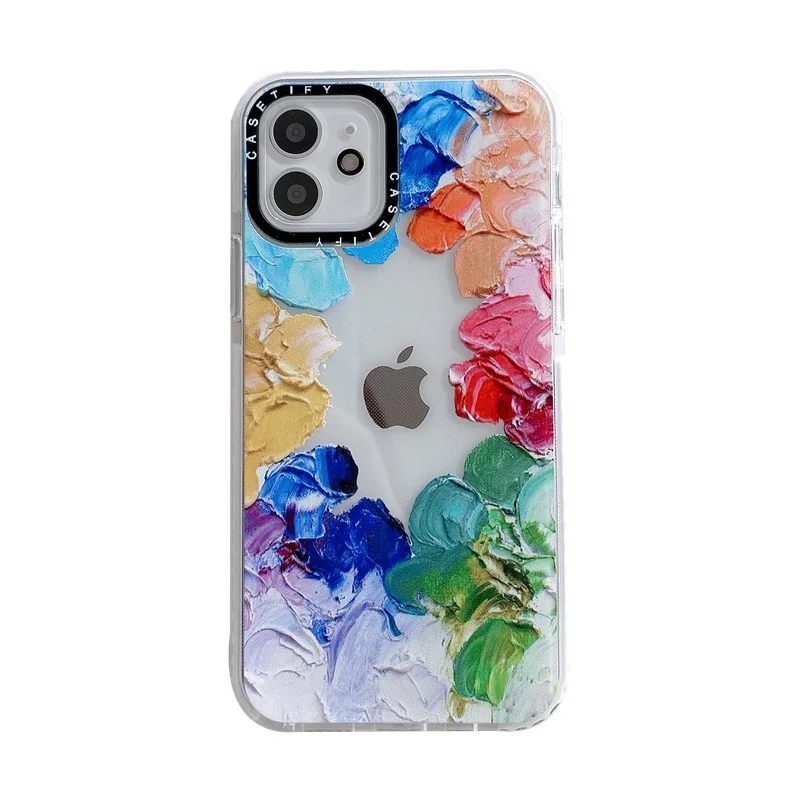

Art Colorful Watercolor Oil Painting Phone Case for IPhone 11 12 Pro Max 11Pro XS Max X XR SE 6 6S 7 8 Plus Silicone Soft Cover