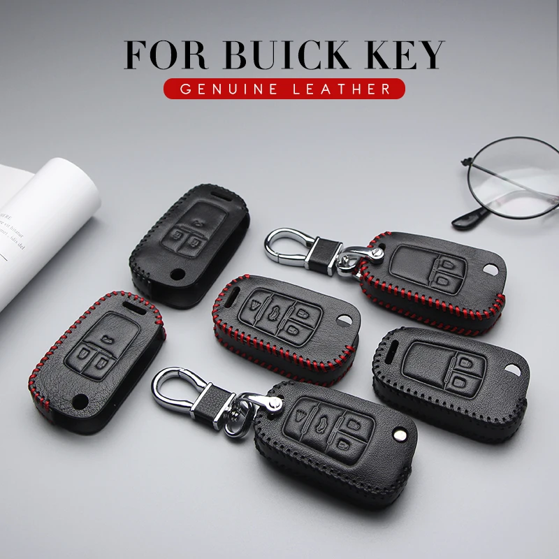 Кожаный чехол для автомобильного ключа Buick Lacrosse Encore Regal Chevrolet Cruze Captiva Opel Signum брелок