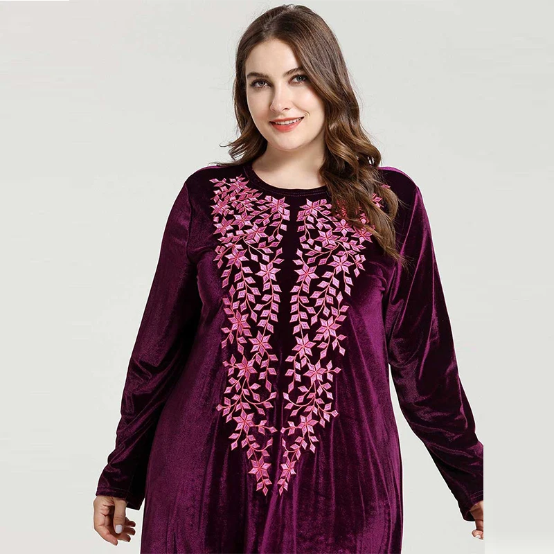 Средний Восток большой размер женское исламское турецкое золотое бархатное с