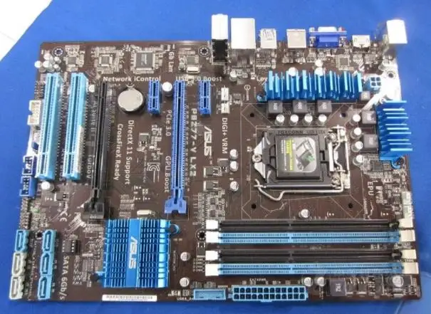 

ASUS original Used motherboard P8Z77-V LX2 DDR3 LGA 1155 for I3 I5 I7 CPU USB3.0 32GB Z77 SATA III PCI-E 3.0 Desktop mainboard