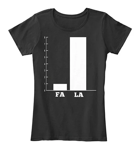 

White Printing t shirt FA LA Christmas Math Graph Tshirt 100% Combed Ringspun Cotton Women's Premium Tee T-shirt Womens G