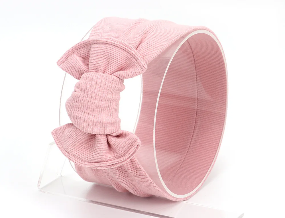 Baby Rib Knot Hair Accessories Girl Headbands for Girls Bandeau Bebe Fille Bows Turban Headband Topknot Head Wrap | Детская одежда и