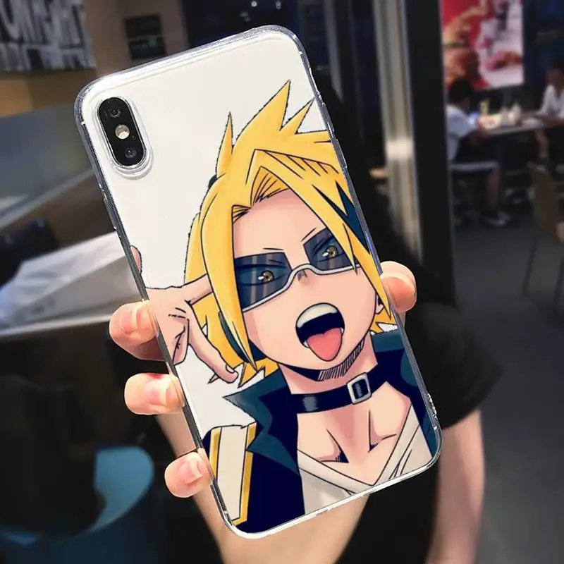 

My hero academia Denki Kaminari anime Phone Case Transparent soft For iphone 5 5s 5c se 6 6s 7 8 11 12 plus mini x xs xr pro max