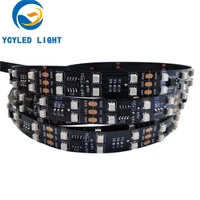 sm16703 ws2811 24v 120 ledsm double row digital programable 3528smd addressable rgb led tape intelligent led strip manufacture