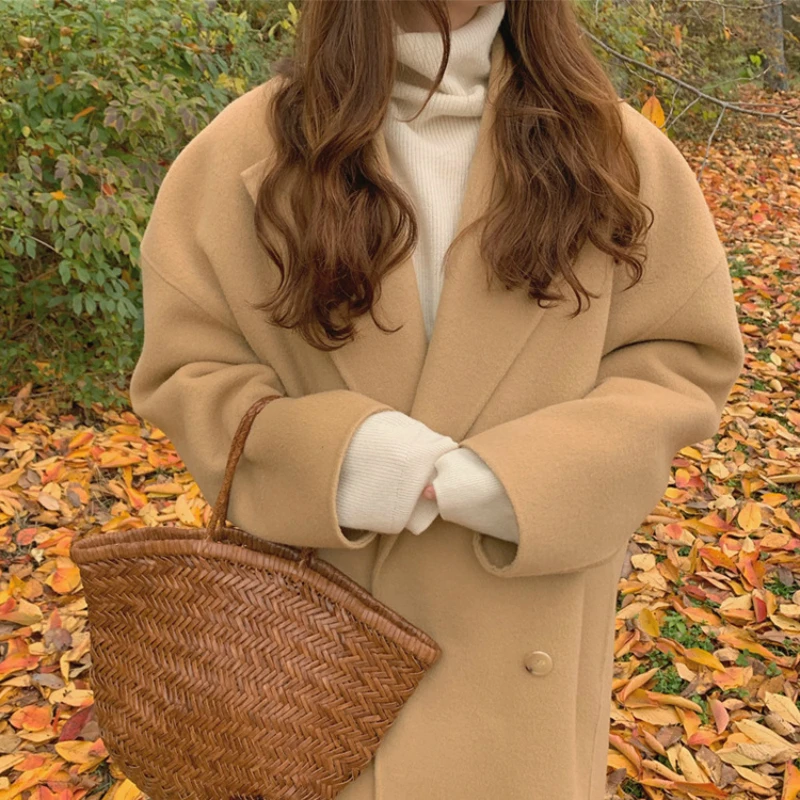 Куртка женская зимняя теплая нежное двубортное свободное двухстороннее