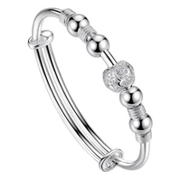 50 hot sale hollow bead charm bracelet bangle fashion women adjustable party jewelry gift