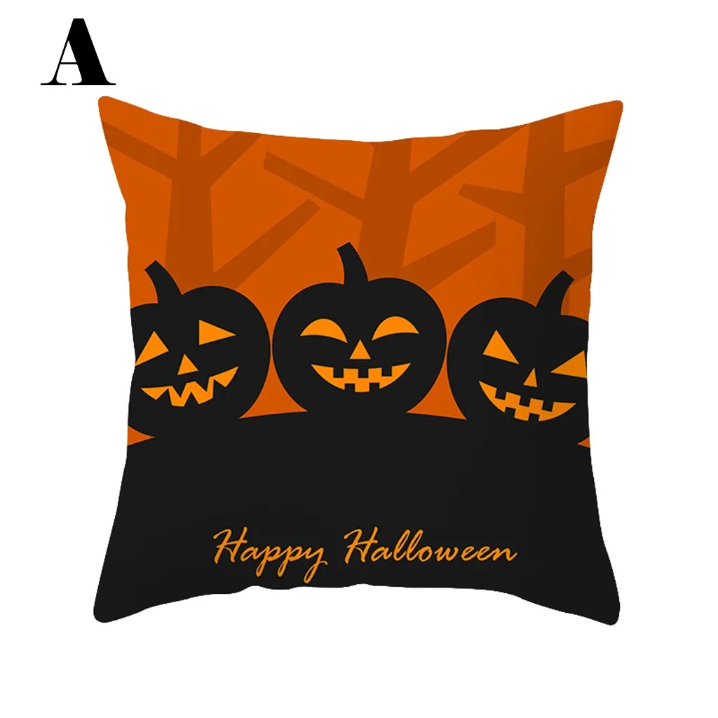 Trick or treat/Подушка с изображением тыквы Чехол 45*45 см счастливый Хэллоуин Наволочка