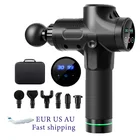 Массажный пистолет электрическая фритюрницаМассажер для снятия боли в релаксации тренировки фитнес ЖК-дисплей Дисплей с переносная сумка