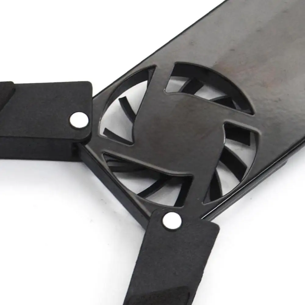 

2 Fans Foldable Laptop Cooling Cooler Pad Stand USB Fan USB Notebook Double Cooling Octopus For Laptop Powered Z0J9
