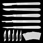 11 шт., металлические Скальпели из нержавеющей стали