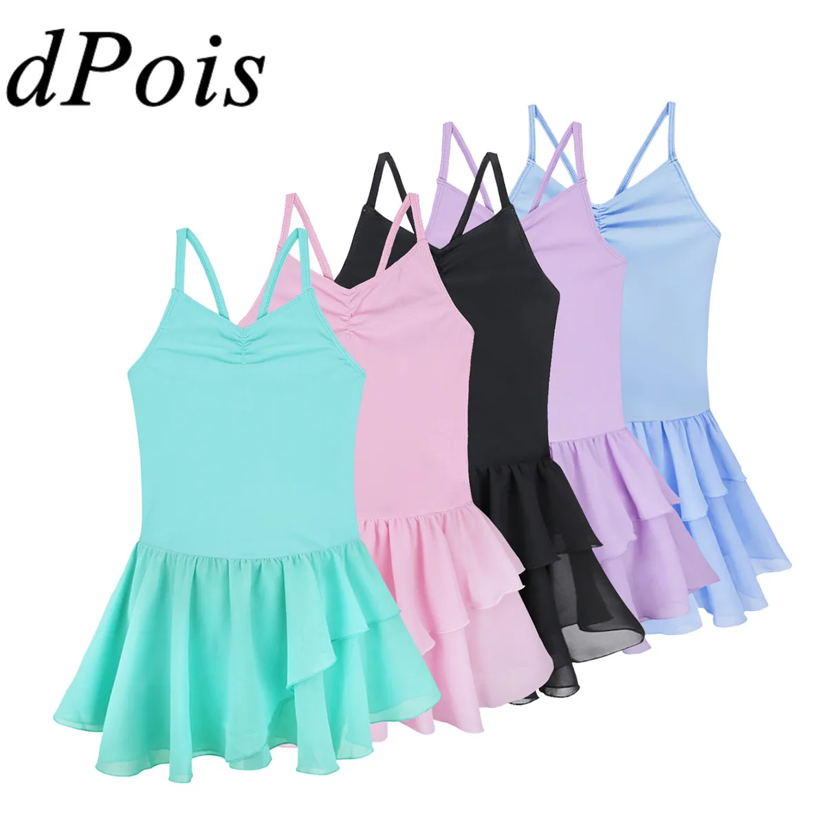 Балетное фатиновое платье для девочек гимнастический купальник балерины