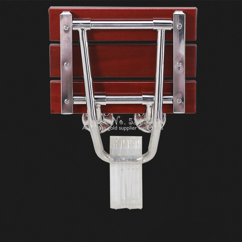 Банный стул из твердой древесины 30% складной сиденье для ванной комнаты