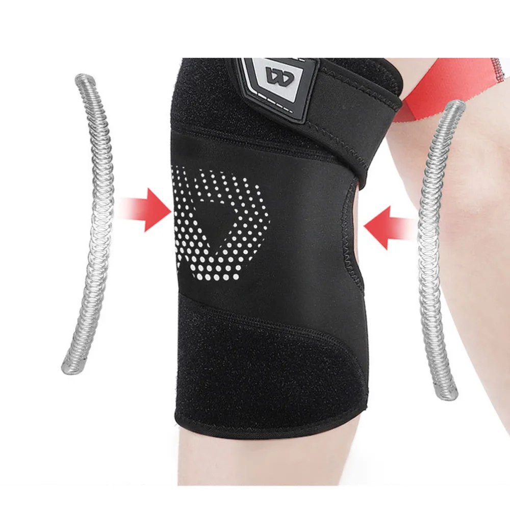 

and Pressure Sports Kneepad Unisex Outdoor Knee Protector Sports Leg Guards (Black Single Free Size)