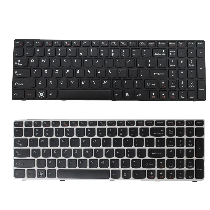 

NEW US/English laptop Keyboard FOR LENOVO G580 Z580A G585 G590 P580 P585 G580A Z580 Z585 N580 25206659 MP-10A33US-686CW T4G8-US