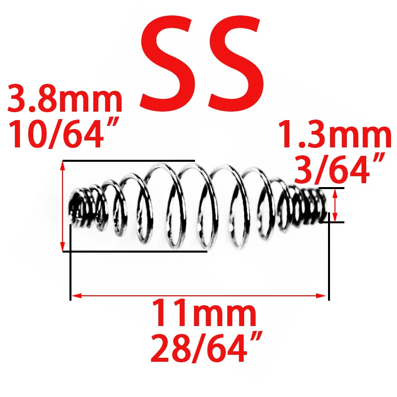 SS 100pcs spring 100pcs Spring set Fishhook Swivel Carp Fly Fishing Hooks Single Circle Fishing Tackle Accessories jig Lure Line Cord Tool - Цвет: SS 100pcs spring