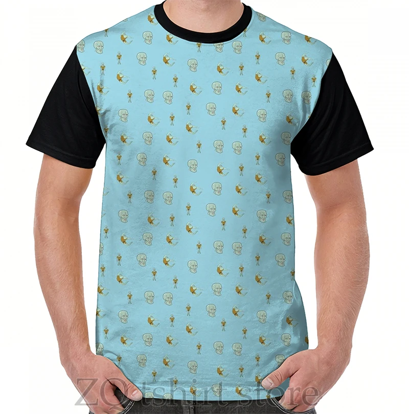 Красивый Squidward симпатичная футболка с принтом мужские футболки для женщин