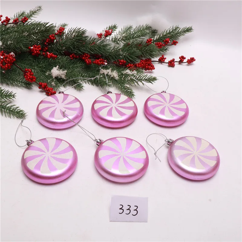 Рождественские украшения пластиковое окрашенное блестящее искусственное