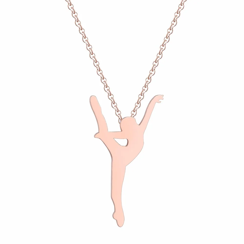 Ожерелье QIMING Красивая танцовщица балерина для женщин женские модные эффектные