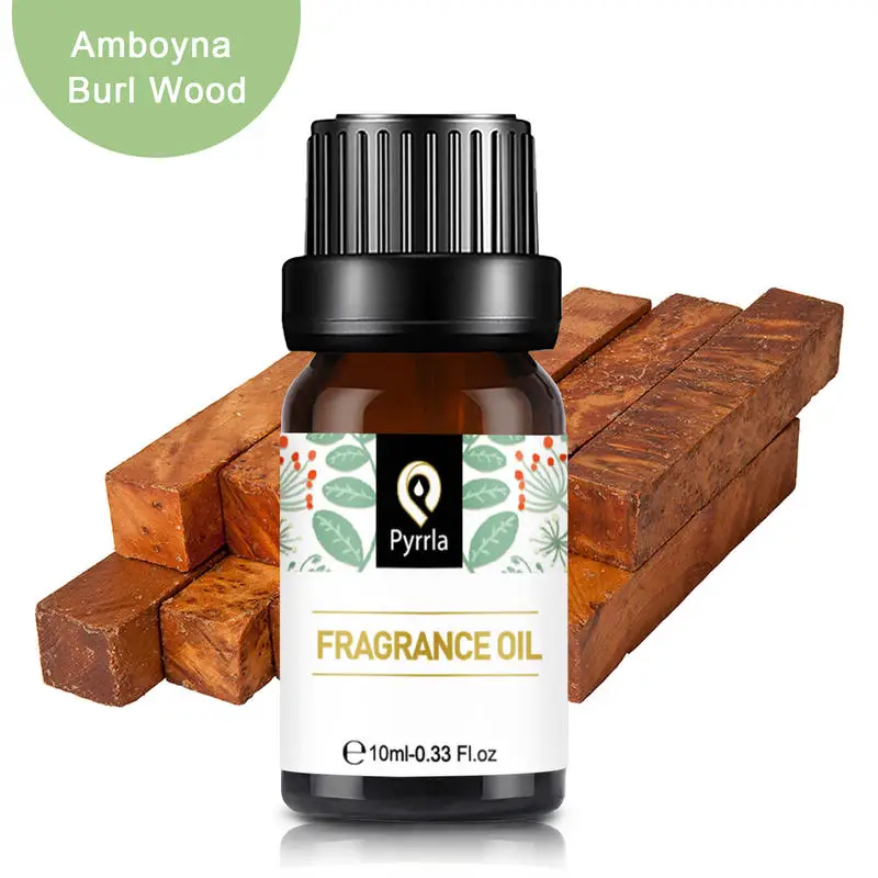 

Pyrrla Amboyna Burl Wood Fragrance Oil 10ml Essential Oils For Aroma Oil Diffuser Humidifier Perfume Cherry Blossom&Peach