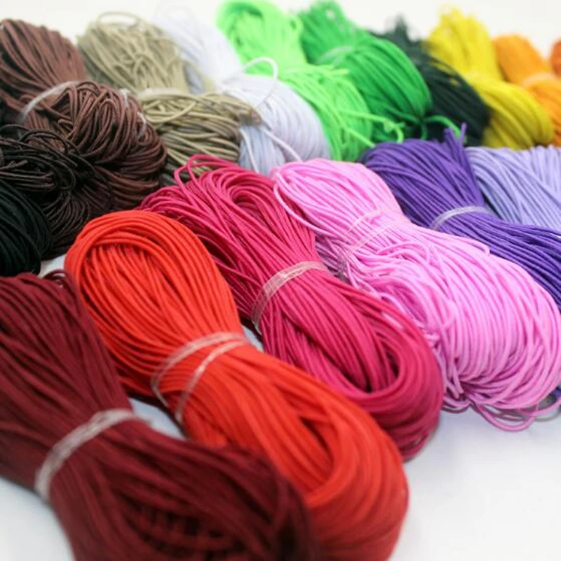 Разноцветная высокоэластичная резиновая веревка 1/0 8 мм аксессуары для шитья