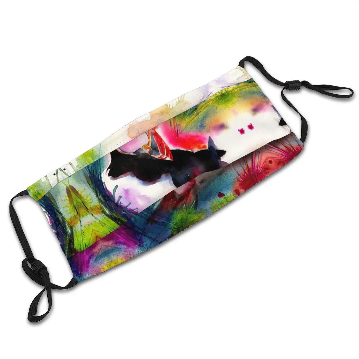 

Puffin Mouth Face Mask Puffin Facial Mask Beautiful for Adult with Filters Polyester Mask