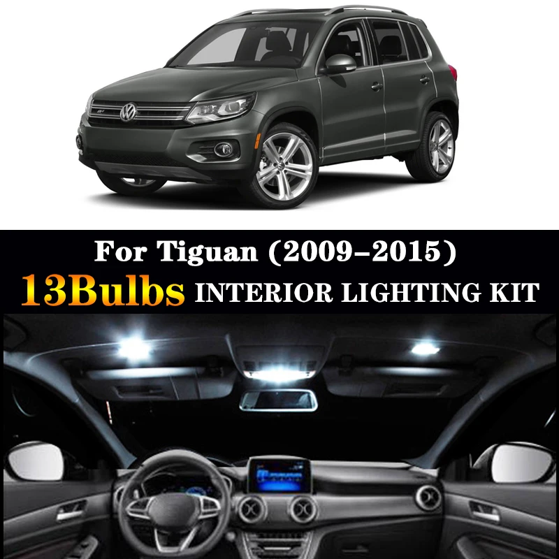 13 светодиодный т. светодиодные лампы для подсветки номерного знака Tiguan 2009