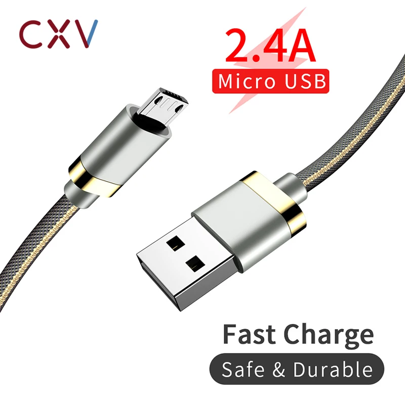 Micro USB кабель для Sasmung S7 S6 Redmi Note 5 pro быстрое зарядное устройство Android мобильный