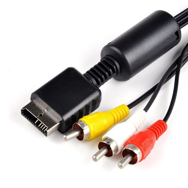 Кабель для видеомагнитолы 1 8 м RCA SONY PS1 PS2 PS3 кабель геймпада PlayStation игровой консоли