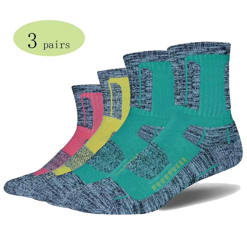 3 пары женские носки для катания на лыжах теплые сноуборде с толстой подошвой