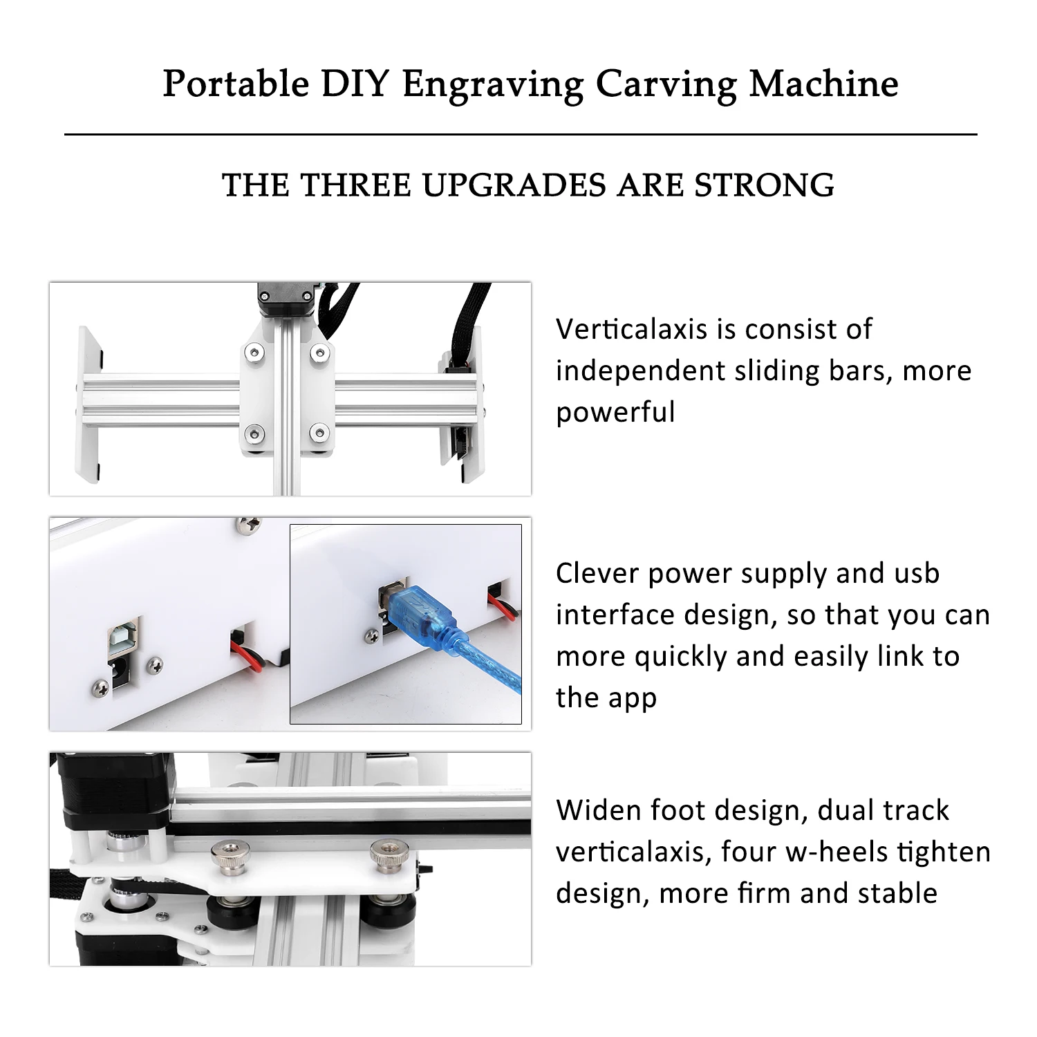 Портативный DIY гравировальный станок для резьбы мини гравер лазерный