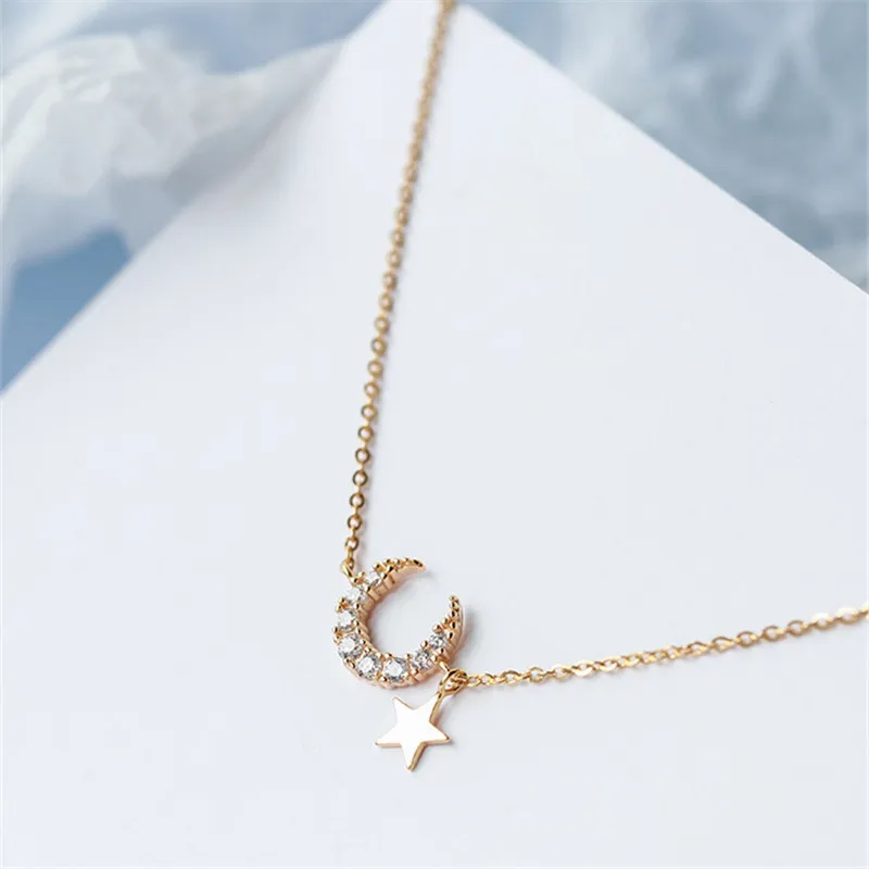 

Silver Plated Girlfriend Bracelets Zirconia Moon Star Romantic Bracelet Women Female Birthday Gift