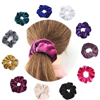 velvet hairband for women girl elastic hair rubber band gum scrunchie hair tie ponytail holder fashion headband hair accessories