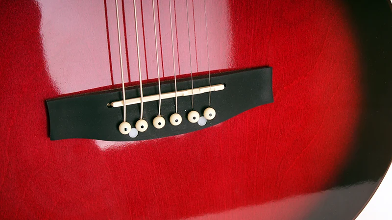 Акустическая гитара отделка глянцевая цветная Амистар | H-313-RD Спорт и развлечения