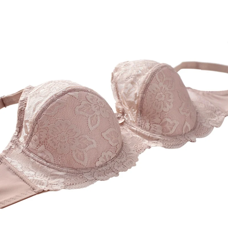Женский бюстгальтер с вышивкой пуш ап без косточек нижнее белье размера