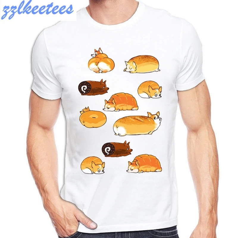 Оранжевая футболка корги крутая Мужская хипстерская с юмором летние мягкие