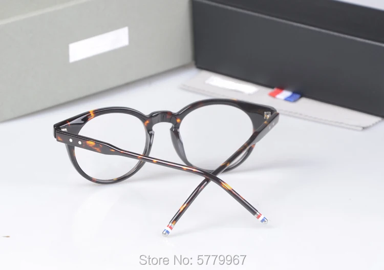 

2020 Thom Brand Retro round Acetate Optical Glasses Frame Men Women Spectacle Frame Oculos de Grau Prescription Eyeglasses