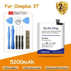 Hot Selling 5200mAh BLP633 Battery For OnePlus 3T A3010 1+ Phone 3 Replacement