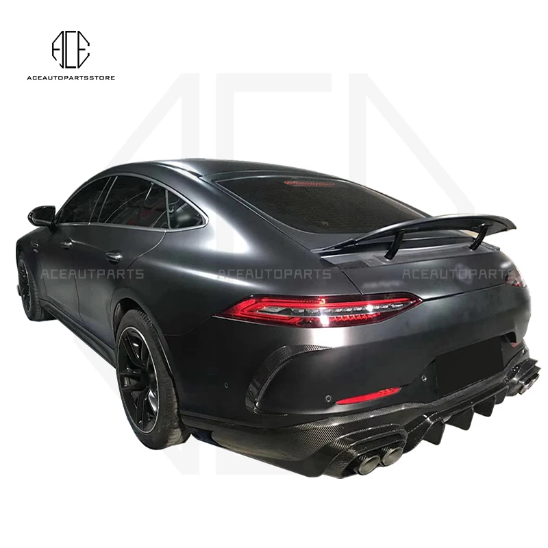 Задний бампер из настоящего углеродного волокна диффузор для Mercedes Benz AMG GT50 GT53 G43 B