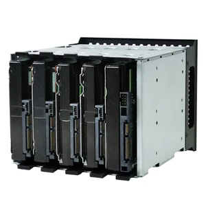5 25in to 5x 3 5in sata sas hdd hard drive cage adapter tray rack for 3x 5 25 cd rom slot internal external pc with fan space free global shipping