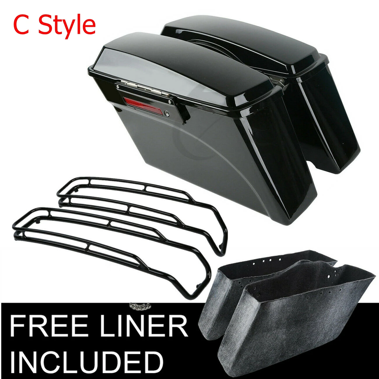 Жесткие сиденья для мотоцикла седельная сумка верхняя направляющая Harley Road King Street