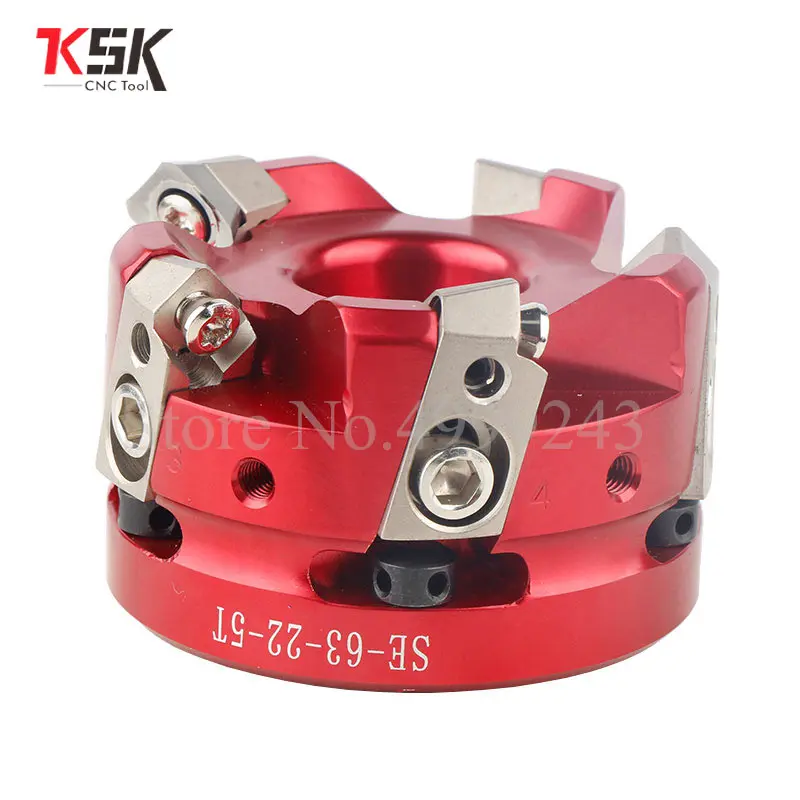 

Adjustable light aluminum alloy cutter head KM45 or 400R good quality 80 100 125 face mill milling cutter cnc milling tools