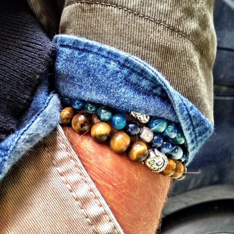 Корейские очаровательные браслеты для женщин и мужчин ретро тигровый глаз