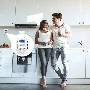 2 in 1 smoke gas detector natural gas detector carbon monoxide combustible gas leak detector smoke alarm free global shipping
