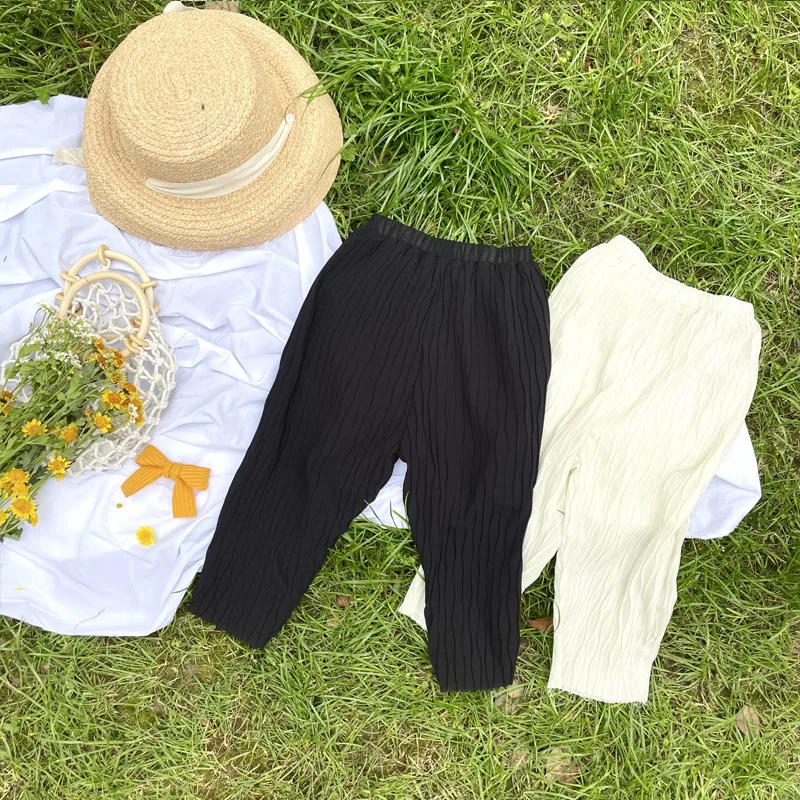 

2021 Parent-child Summer Trousers Chiffon Loose Casual Pants Family Matching Outfits